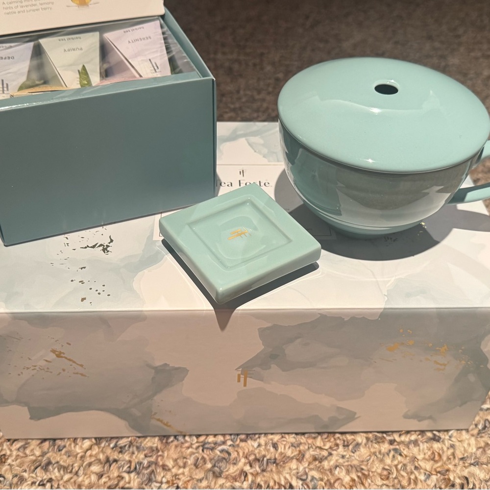 Tea Forte Limited Edition Tea Set, Includes Cup, Tea Tray & 10 Tea Infusers -New - Picture 6 of 11